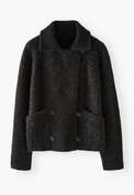 Knitted jacket, Charcoal, webstill