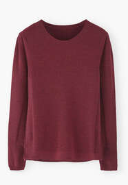 Flecked sweater, Ruby marl, webstill