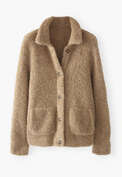 Knitted jacket, Soft sand, webstill