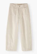 Cropped coloured jeans, Parchment, webstill