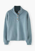 Striped sweatshirt, Stormy blue, webstill