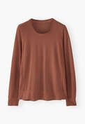 Long-sleeved top, Red clay, webstill