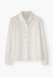 Broderie shirt, White, webstill