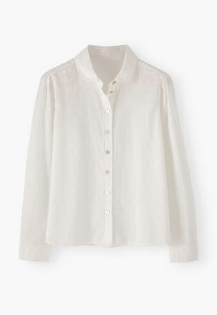 Broderie shirt, White, webstill