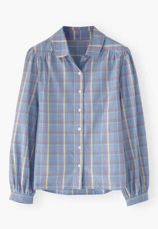 Checked shirt, Lavender, webstill