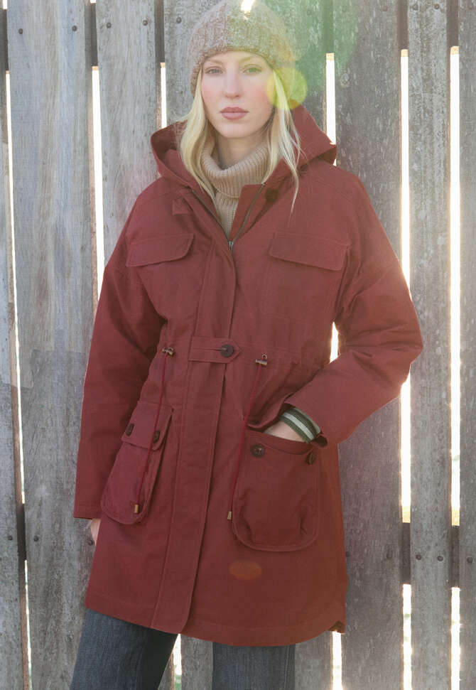 Parka coat, Dusty chilli, completeTheLook