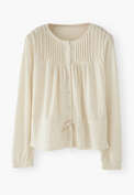 Tie-waist top, Ivory, webstill