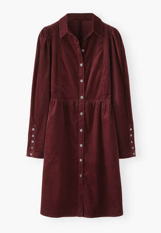 Button-through dress, Maroon, webstill