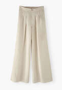 Pleat-detail trousers, Parchment, webstill