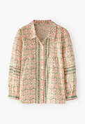 Printed blouse, Ivory pink, webstill