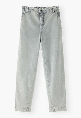 Tapered trousers, Light grey, webstill
