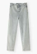 Tapered trousers, Light grey, webstill