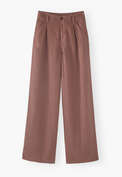Wide-leg trousers, Brown mauve, webstill
