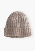Knitted hat, Red brown, webstill