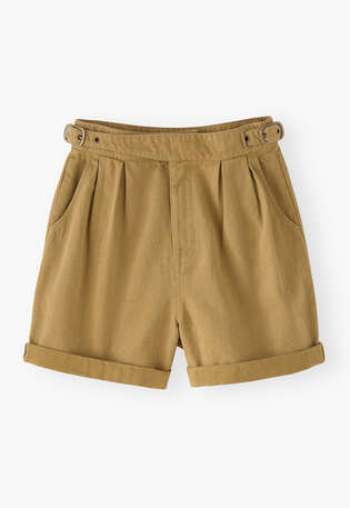 Buckle shorts, Olive sand, webstill