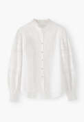 Broderie blouse, Soft ivory, webstill