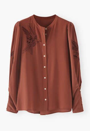 Embroidered shirt, Soft chilli, webstill