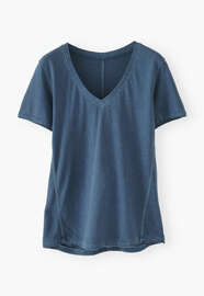 V-neck T-shirt, Indigo, webstill