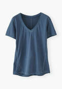 V-neck T-shirt, Indigo, webstill