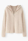 Zip-up hoodie, Shell pink, webstill