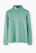 Roll-neck top, Turquoise, webstill