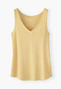 V-neck jersey vest, Warm lemon, webstill