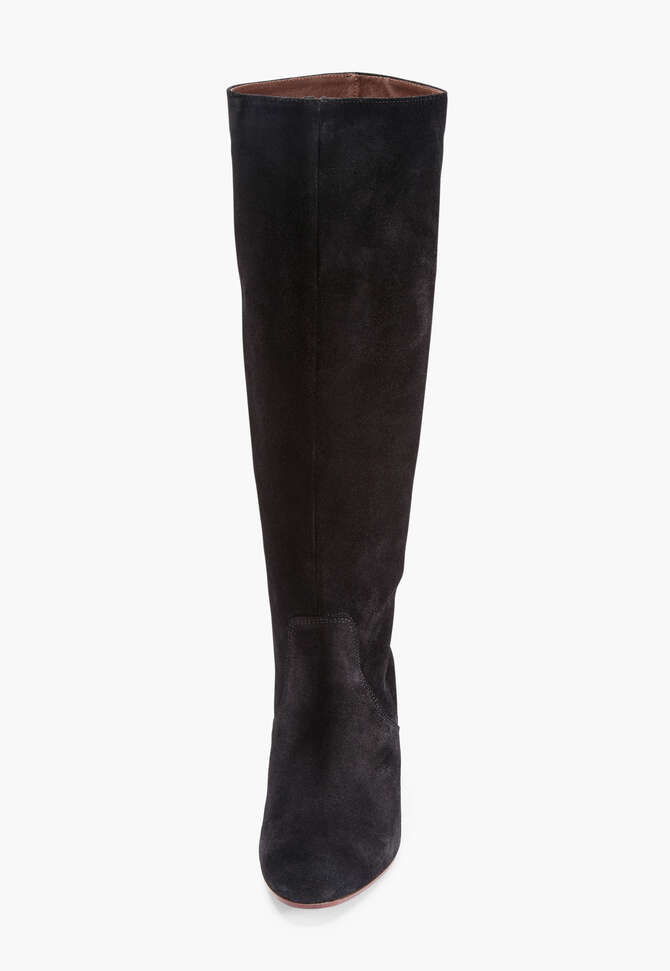 Heeled long boots, Black, completeTheLook