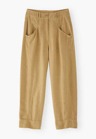 Cropped trousers, Bronze tan, webstill