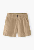 Contrast-fabric shorts, Sand, webstill
