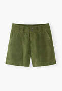 Contrast-fabric shorts, Khaki green, webstill