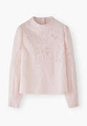 Embroidered blouse, Pastel pink, webstill