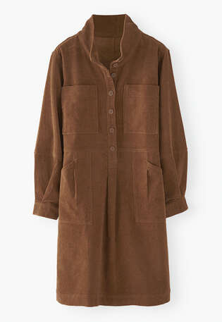 Utility dress, Brown rust, webstill