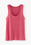 Pintuck vest, Cerise, webstill