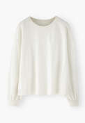 Slub sweatshirt, Off-white, webstill