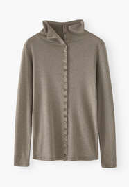 Button-through top, Mushroom marl, webstill