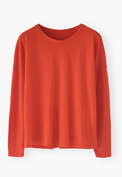 Drop-shoulder top, Orange flame, webstill