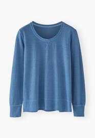 Striped top, Bright blue, webstill