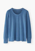 Striped top, Bright blue, webstill