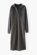 Sweatshirt dress, Charcoal, webstill