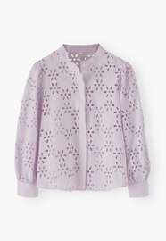 Cutwork blouse, Soft lavender, webstill