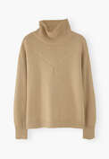 High-neck sweater, Sand, webstill