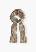 Printed scarf, Bay peach, webstill
