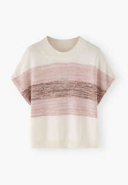 Striped sweater, Rose pearl, webstill
