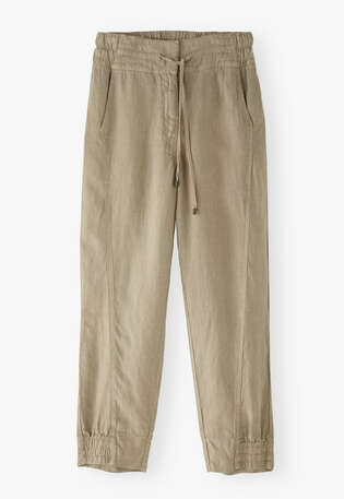 Tapered trousers, Pale khaki, webstill