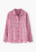 Striped blouse, Rose pink, webstill