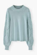 Crochet-stitch sweater, Ocean, webstill