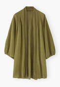 Cocoon cardigan, Dark lime, webstill
