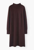 Zip-neck dress, Aubergine, webstill