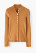 Button-through top, Amber, webstill