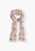 Printed scarf, Blush rose, webstill